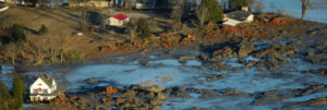 Tennessee was 'ground zero' for coal ash pollution which was magnified by the TVA Kingston, Tennessee coal ash spill.